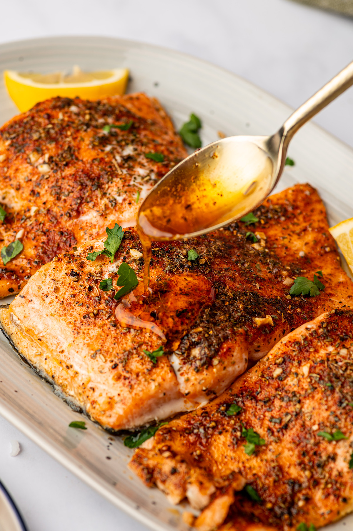 Pan-Seared Salmon with Garlic Butter